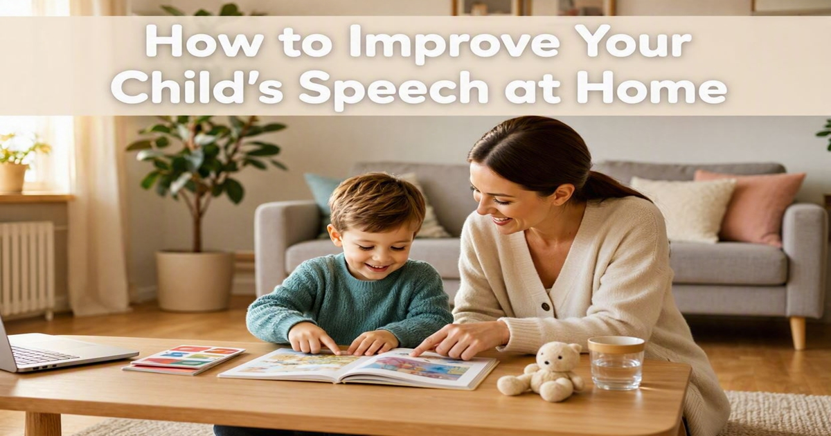 How to Improve Your Child's Speech at Home