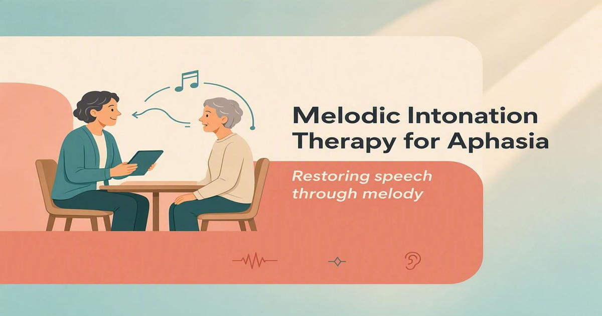 Melodic Intonation Therapy for Aphasia