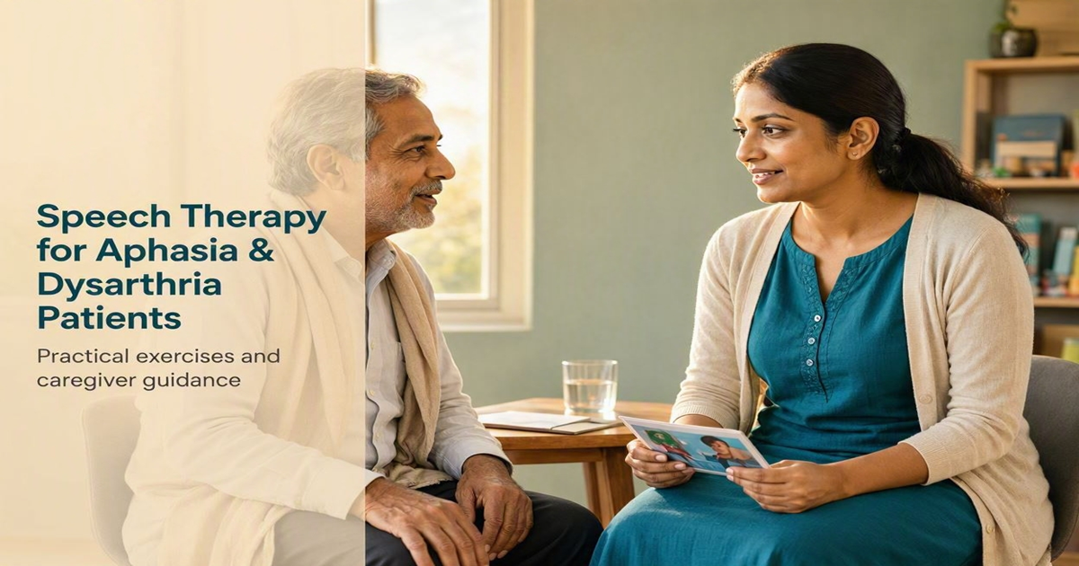 Speech Therapy for Aphasia & Dysarthria Patients