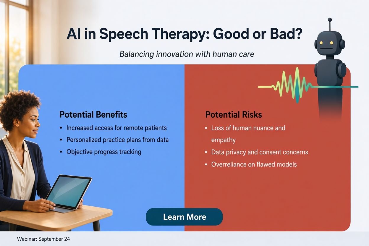 Use of AI in Speech Therapy: Good or Bad?